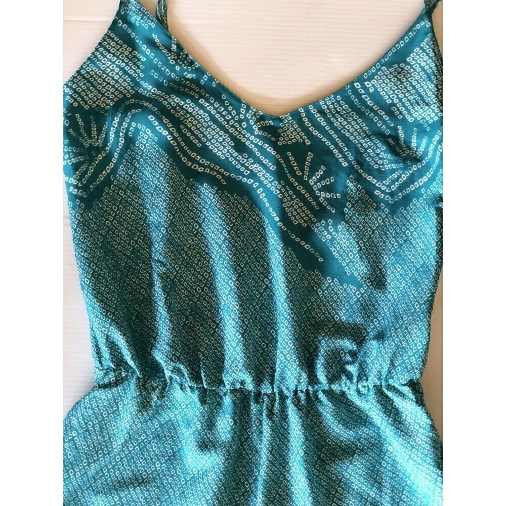 Zara Women Green Printed Casual Lightweight Strappy Romper Size S - Picture 5 of 8